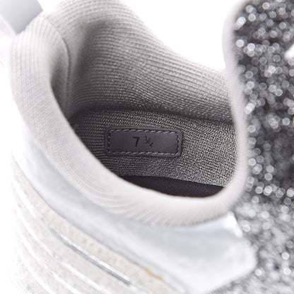 Louis Vuitton Technical Knit V.N.R Sneakers 7.5 Silver 7 of 10