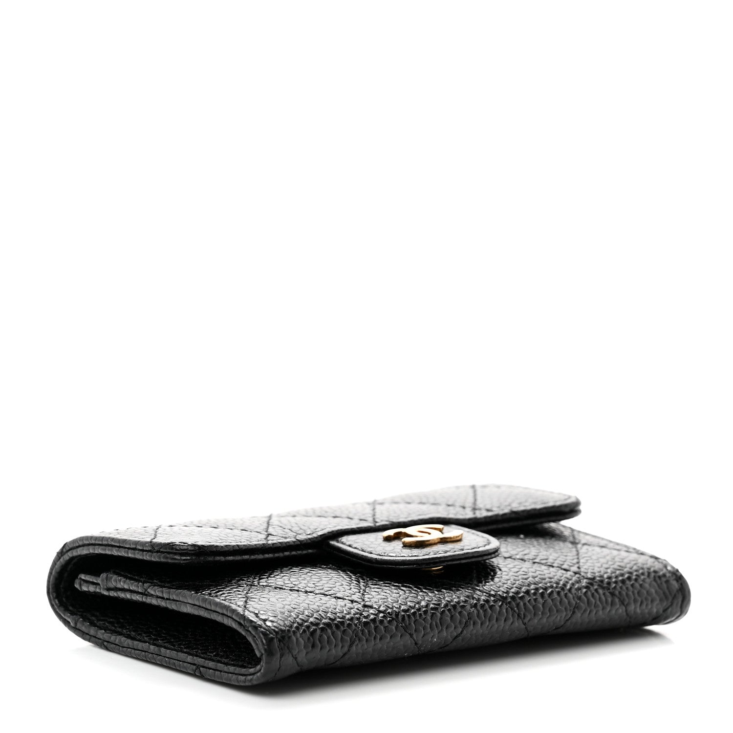 Chanel Caviar Quilted Flap Card Holder Black 4 of 8