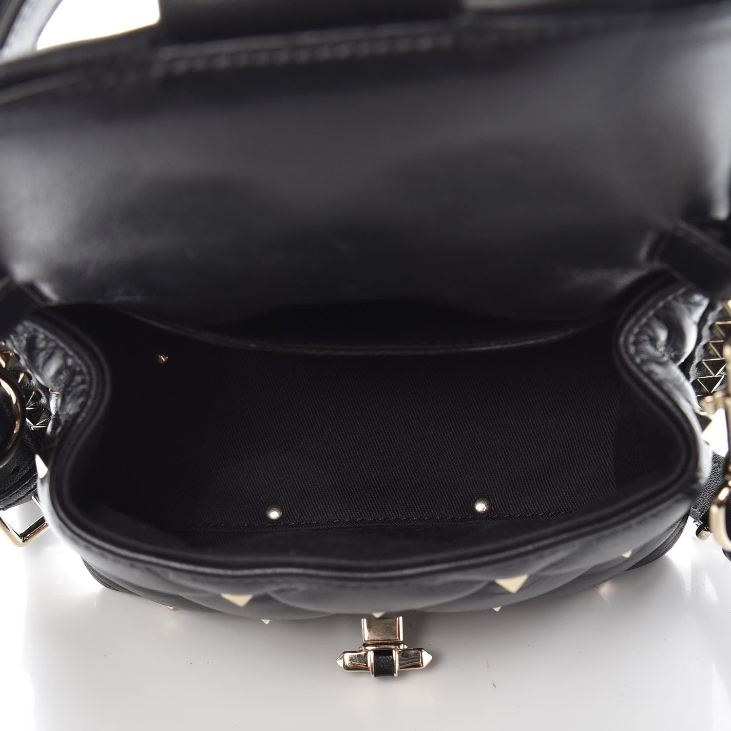 Valentino Garavani Nappa Mini Candystud Top Handle Bag Black 6 of 7