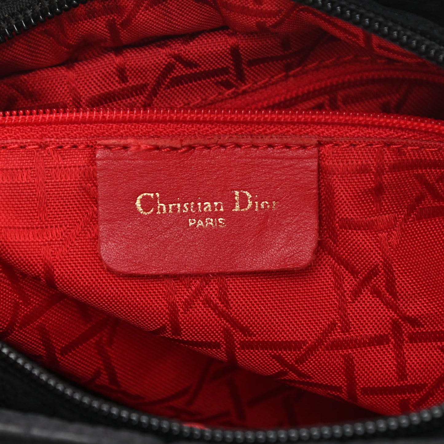 Nylon Cannage Medium Lady Dior Black