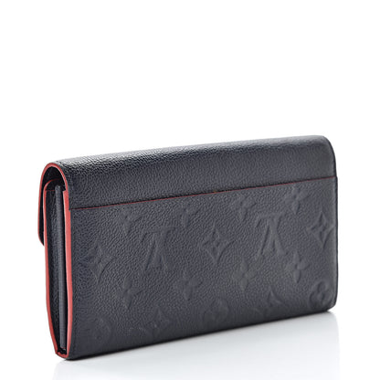 Louis Vuitton Empreinte Sarah Wallet NM Marine Rouge 3 of 10