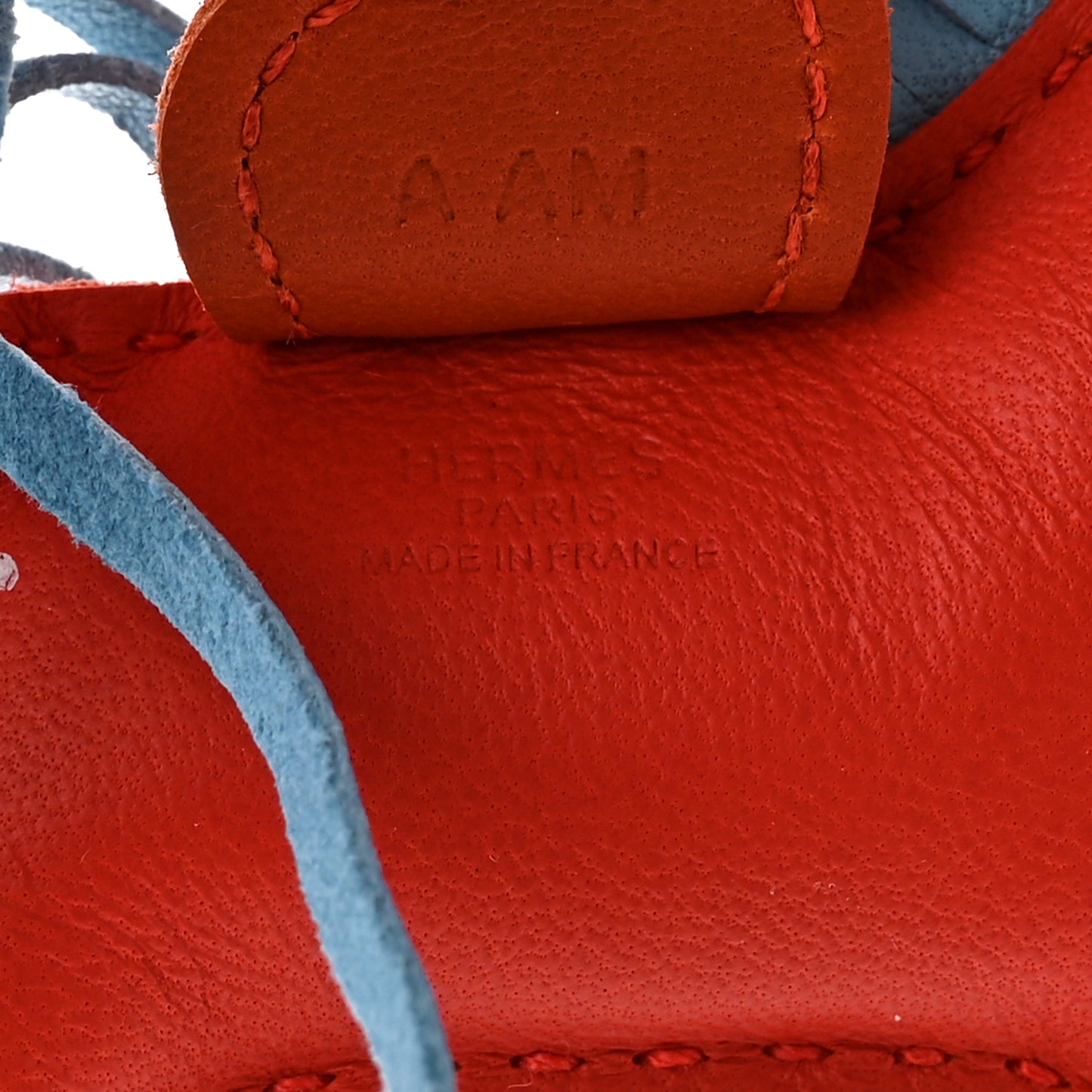 Milo Lambskin Grigri Rodeo Horse Bag Charm PM Capucine Celeste Cornaline