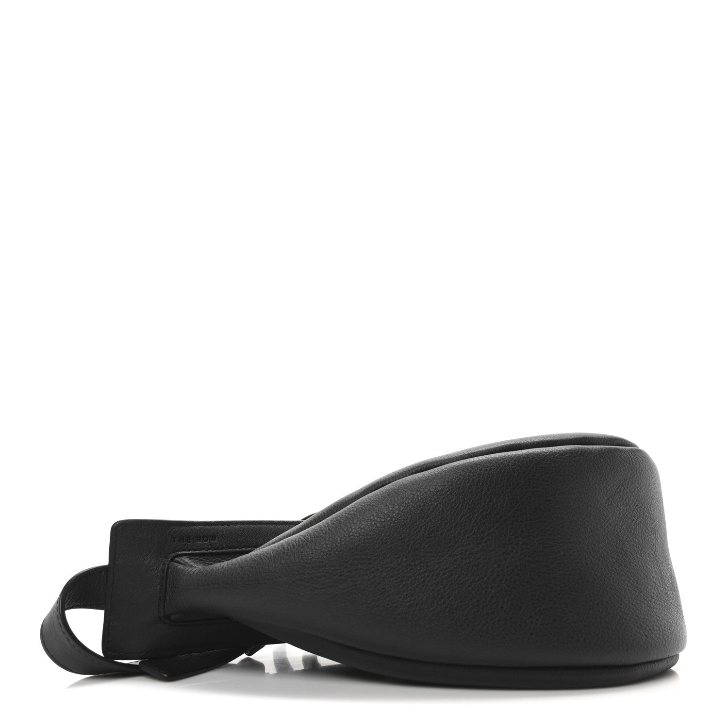 The Row Grained Calfskin Small Slouchy Banana Bag Black 4 of 9