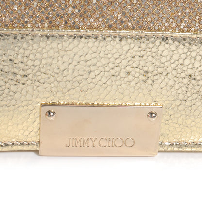 Jimmy Choo Glitter Fabric Reese Clutch Wallet Metallic 7 of 7