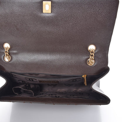 Chanel Caviar Quilted Jumbo Single Flap Brown 5 of 10