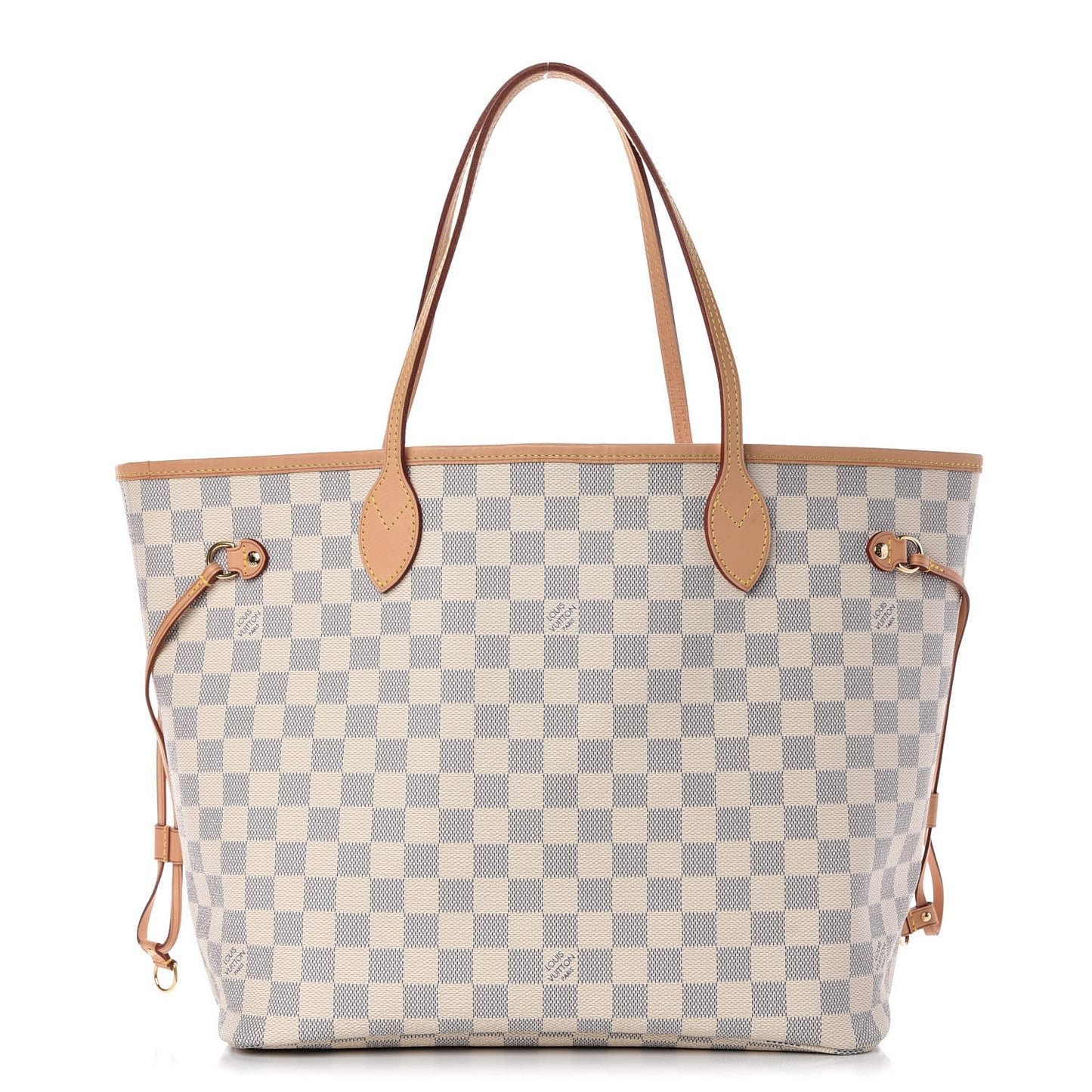Damier Azur Neo Neverfull MM Rose Ballerine