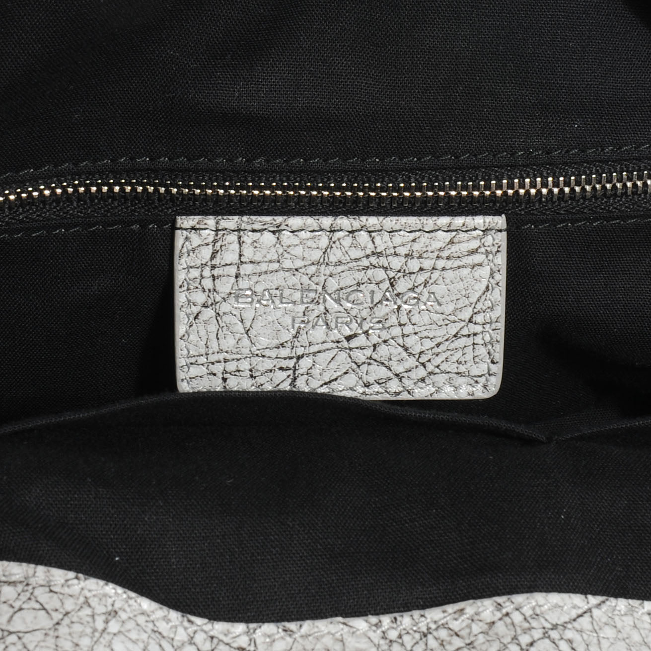 Balenciaga Marbled Agneau Papier Mini Bowling Bag Grey 6 of 7