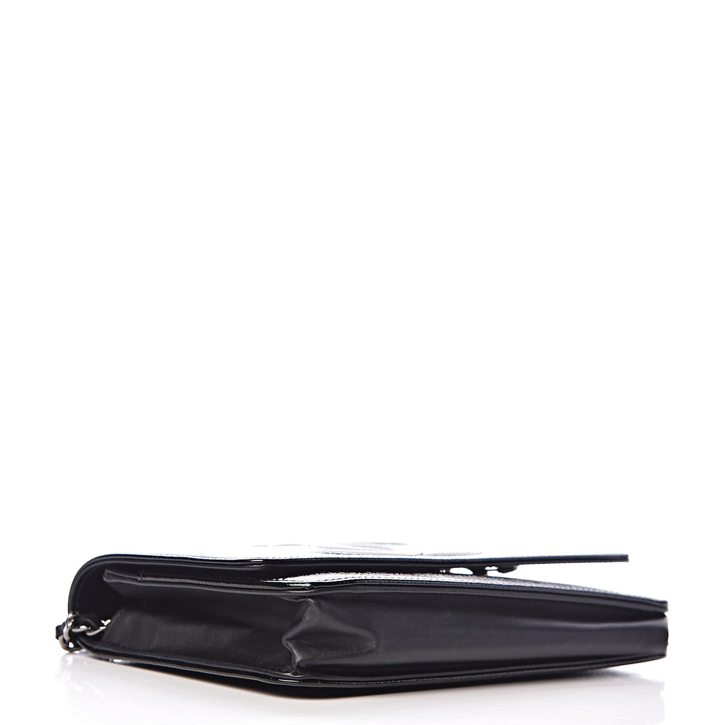 Patent Caviar Timeless CC Wallet on Chain WOC Black