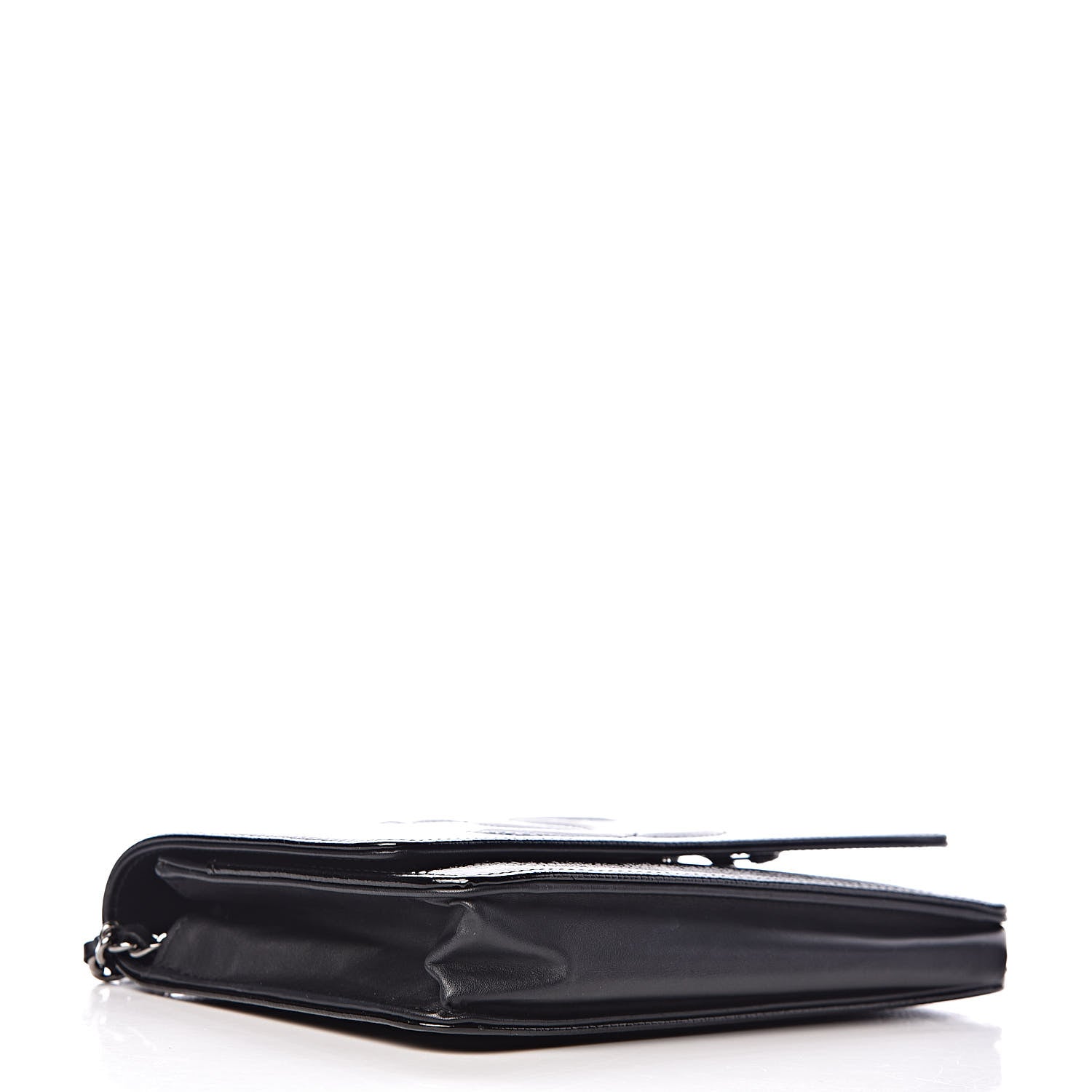 Chanel Patent Caviar Timeless CC Wallet on Chain WOC Black 4 of 13