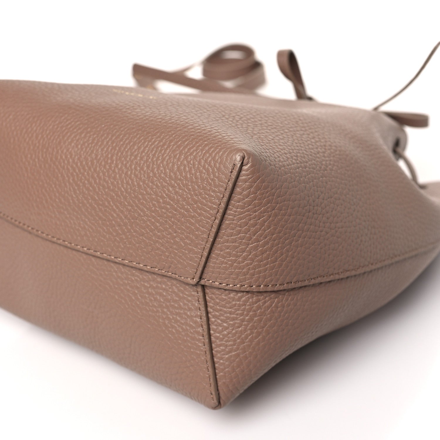 Mansur Gavriel Pebbled Calfskin Soft Mini Bucket Bag Biscotto 8 of 8