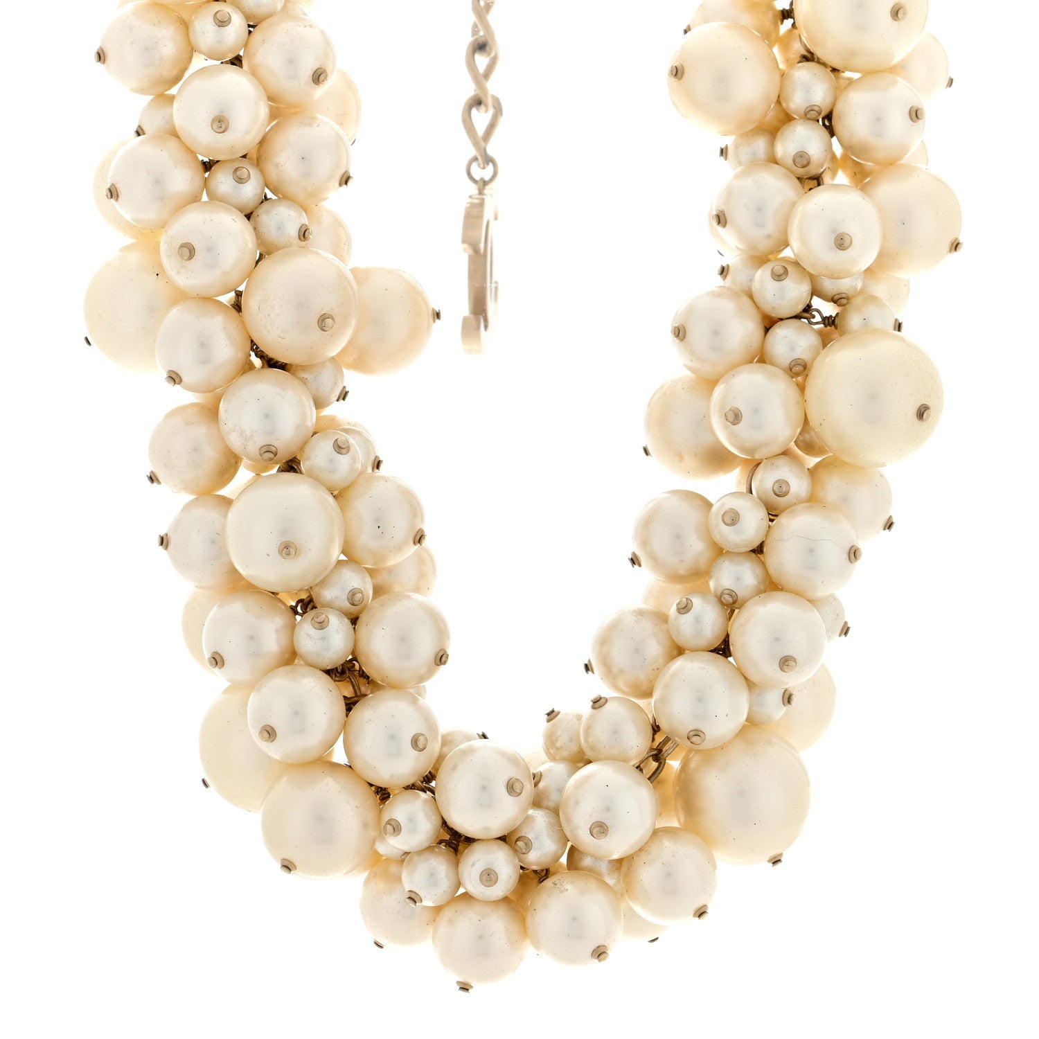 Chanel Pearl Choker Necklace Gold 1 of 4