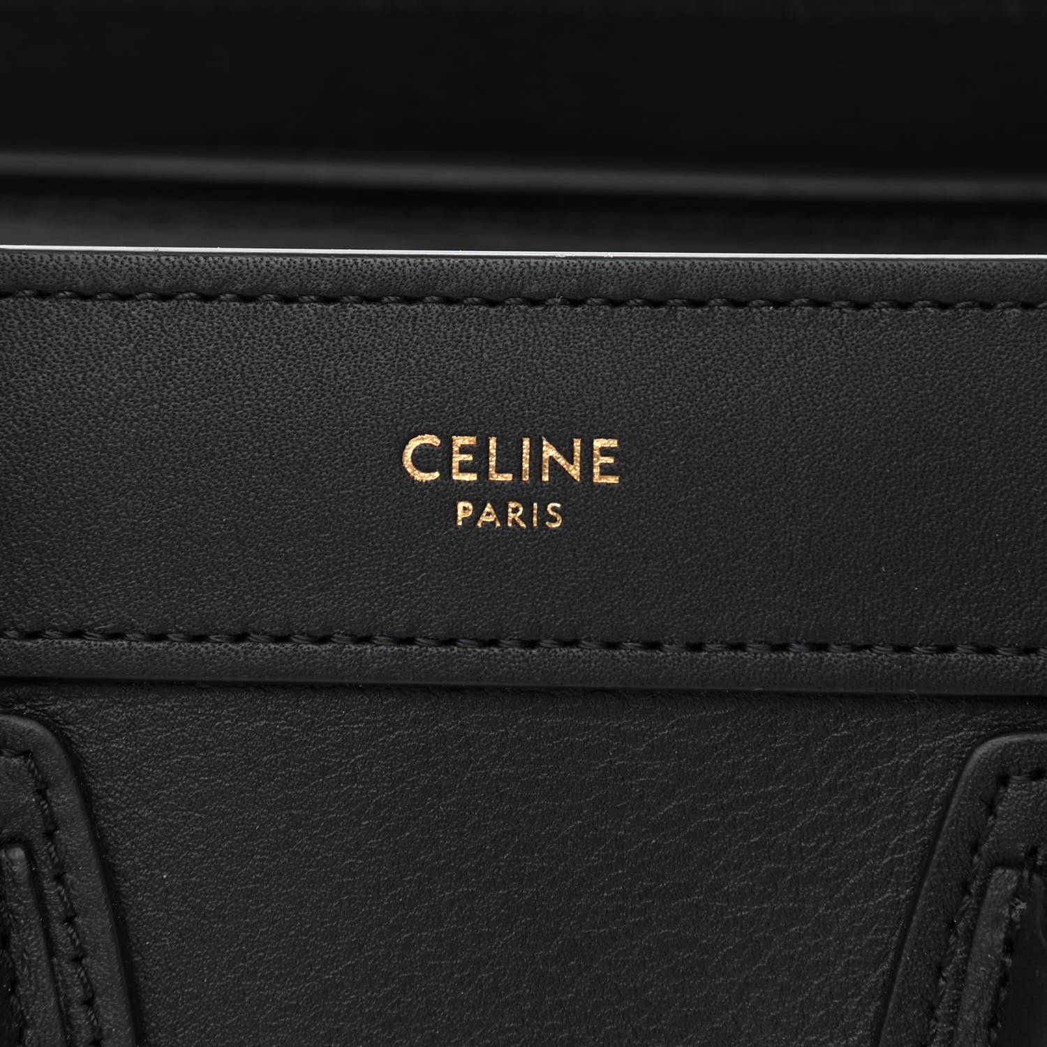 Celine Smooth Calfskin Nano Luggage Black 6 of 12