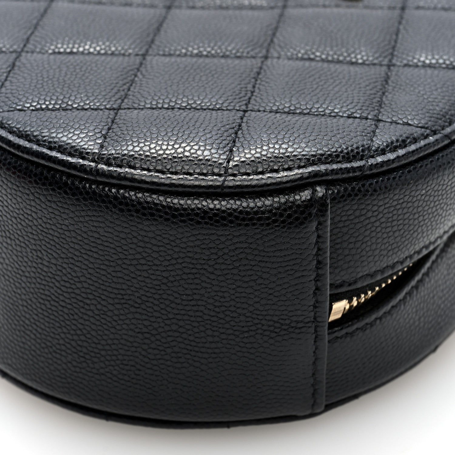 Chanel Caviar Quilted Round Clutch With Chain Black 10 of 10