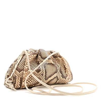 Bottega Veneta Snakeskin The Mini Pouch Brown 3 of 12