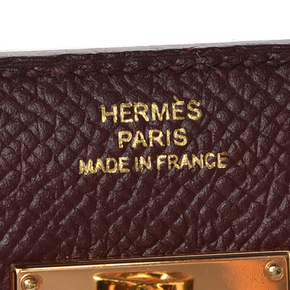 Hermes Epsom Medium Kelly Wallet Bordeaux 6 of 8