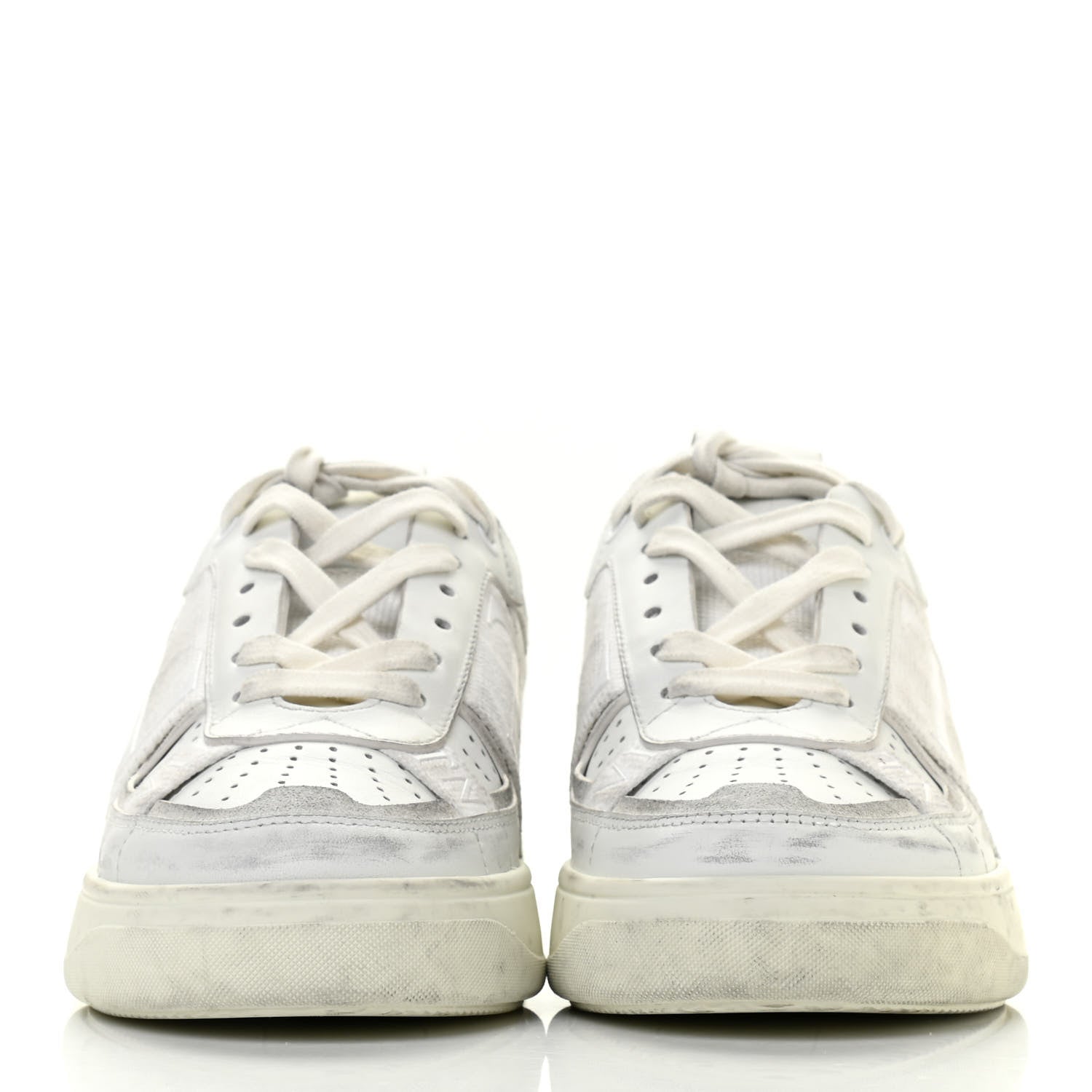 Valentino Garavani Calfskin Womens VL7N Sneakers 37.5 White Ice 2 of 16