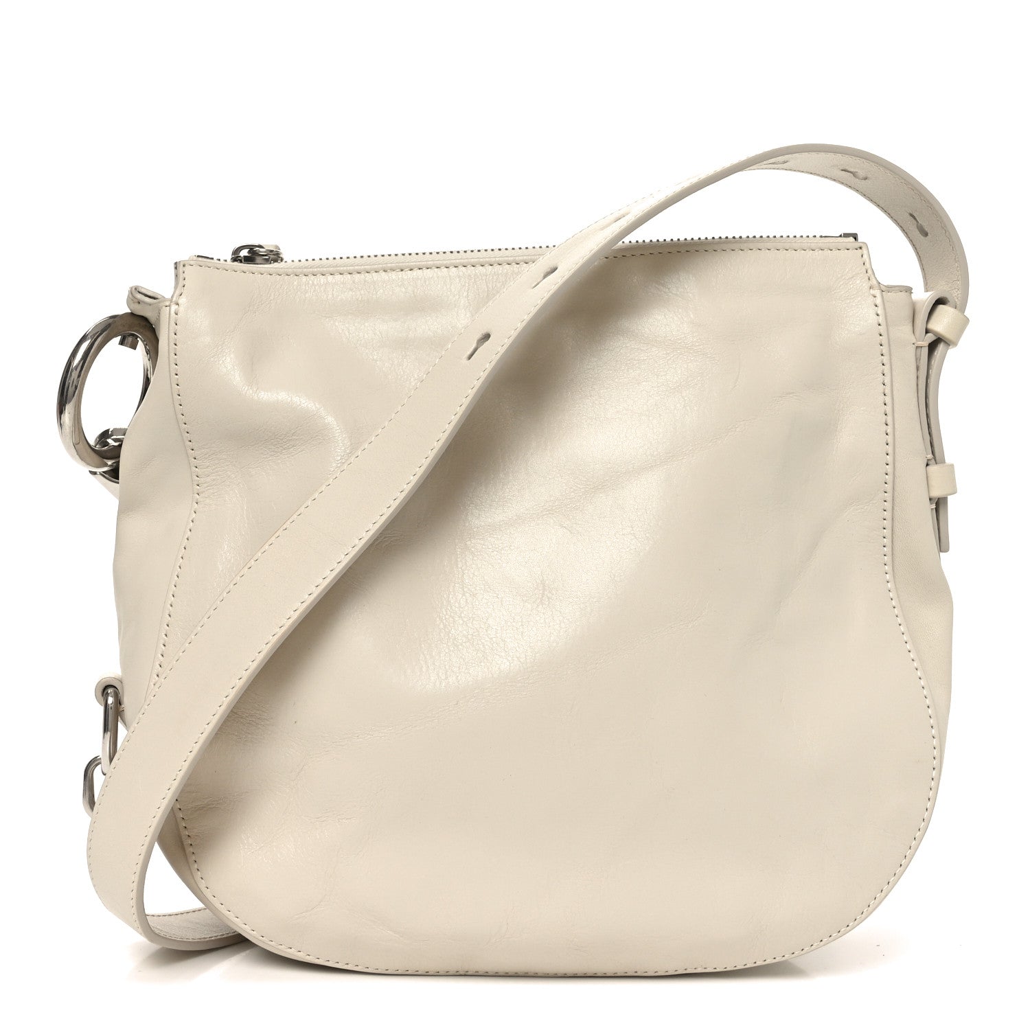 Burberry Crinkled Calfskin Small Knight Shoulder Bag Soap 1 of 9