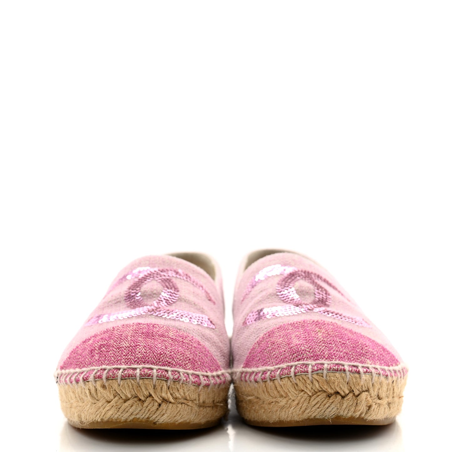 Toile Sequin CC Espadrilles 38 Pink Dark Pink