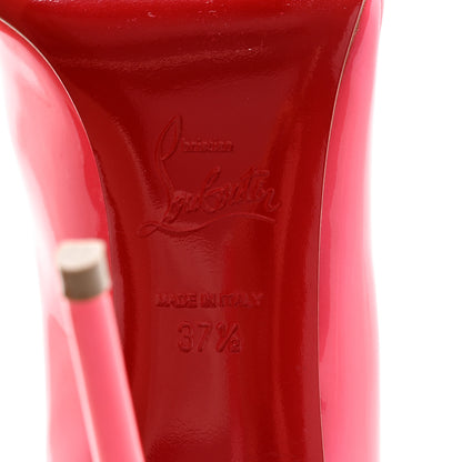 Christian Louboutin Metallic Patent Fluo Hot Chick 100 Pumps 37.5 Florida 6 of 12