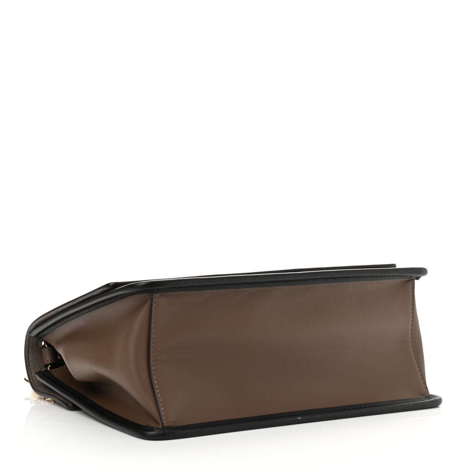 Fendi Vitello Century F is Fendi Bi-Color FF 1974 Embossed Kan I Shoulder Bag Maya Black 4 of 11