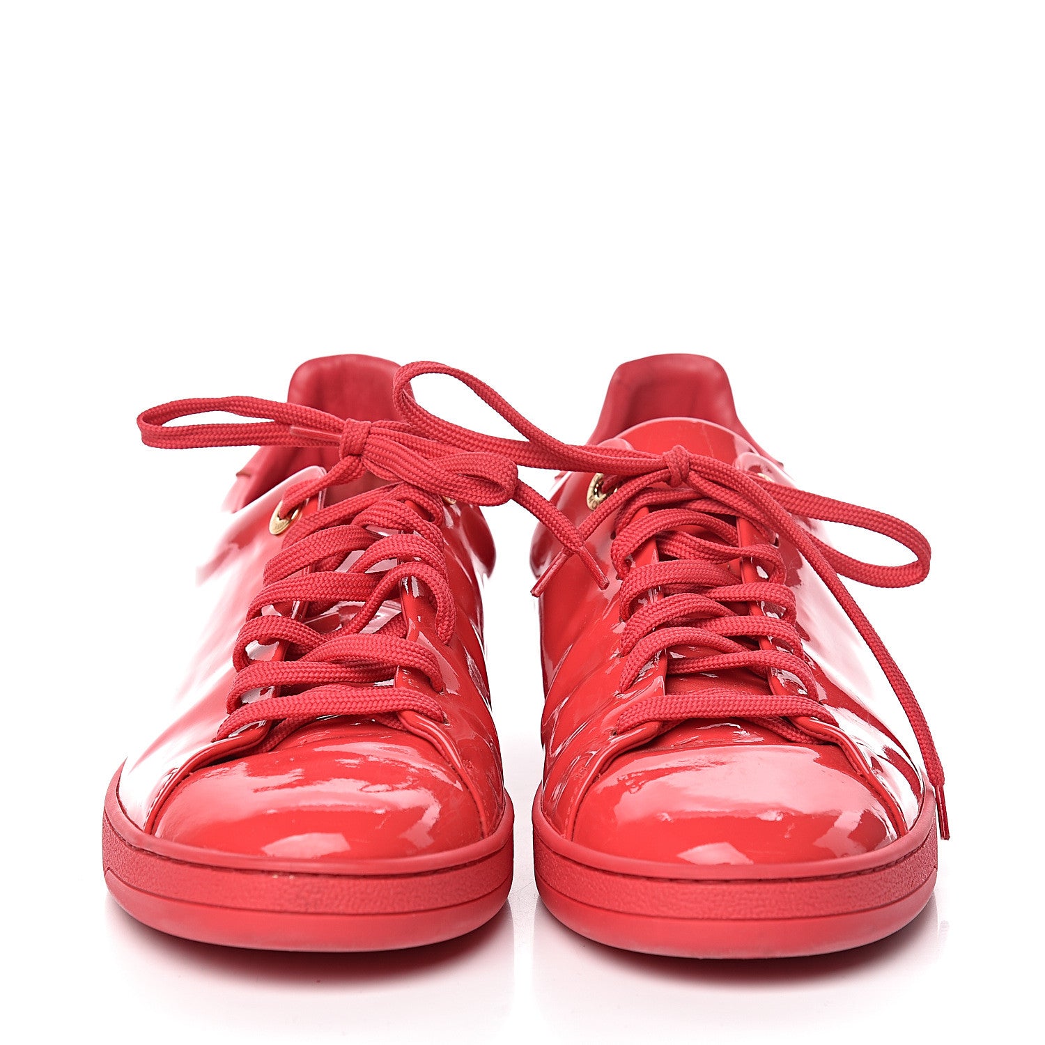Louis Vuitton Patent Calfskin Frontrow Sneakers 39 Framboise 2 of 14