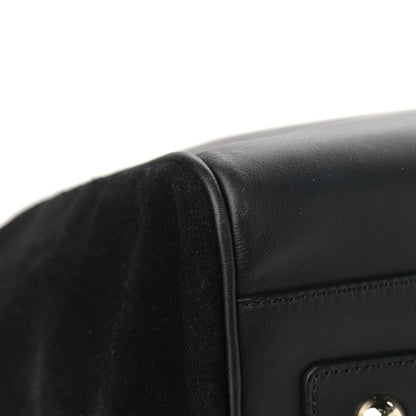 Mulberry Calfskin Suede Maisie Clipper Satchel Black 12 of 15