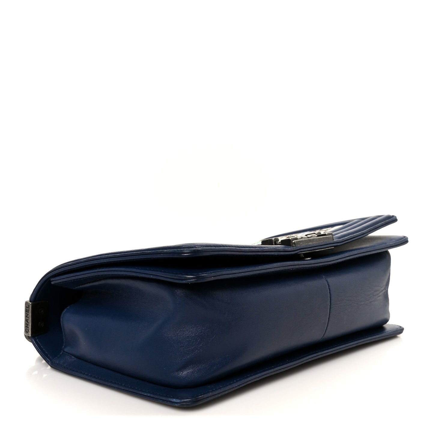 Lambskin Tile Medium Mosaic Boy Flap Navy Multicolor