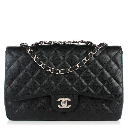 Chanel Caviar Quilted Jumbo Single Flap Black 1 of 11