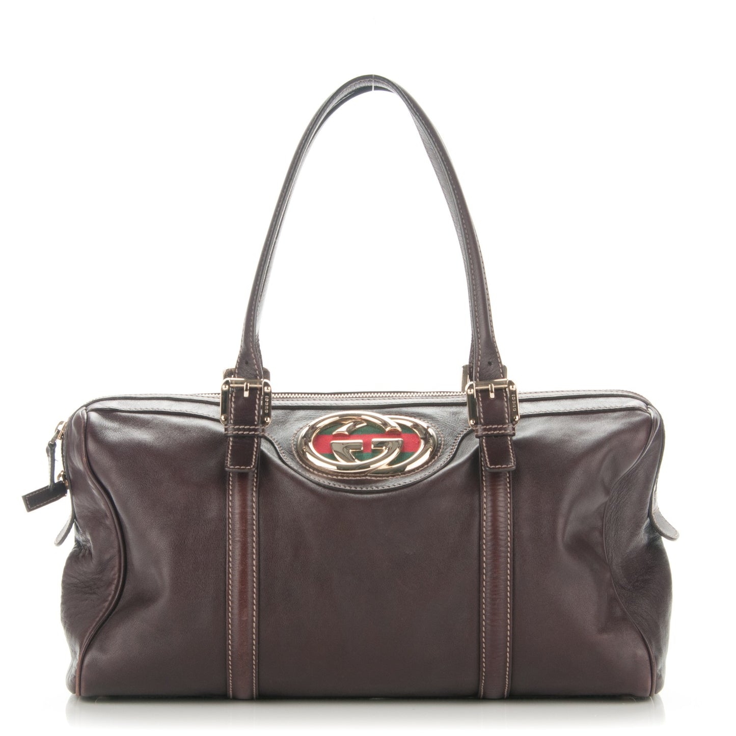 Calfskin Medium Britt Boston Dark Brown