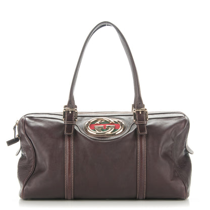 Gucci Calfskin Medium Britt Boston Dark Brown 1 of 7