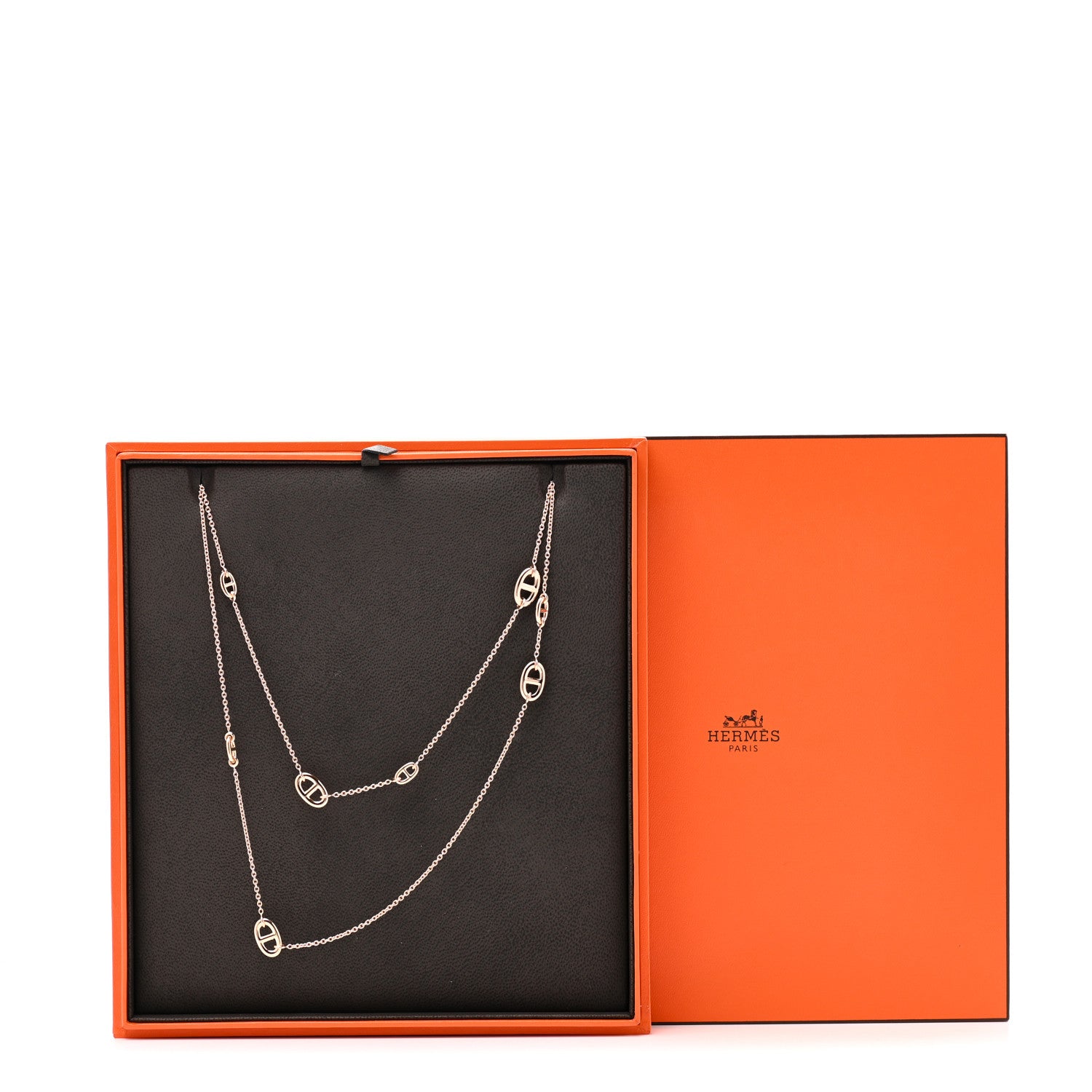 Hermes 18K Rose Gold PM Farandole Necklace 120 5 of 5