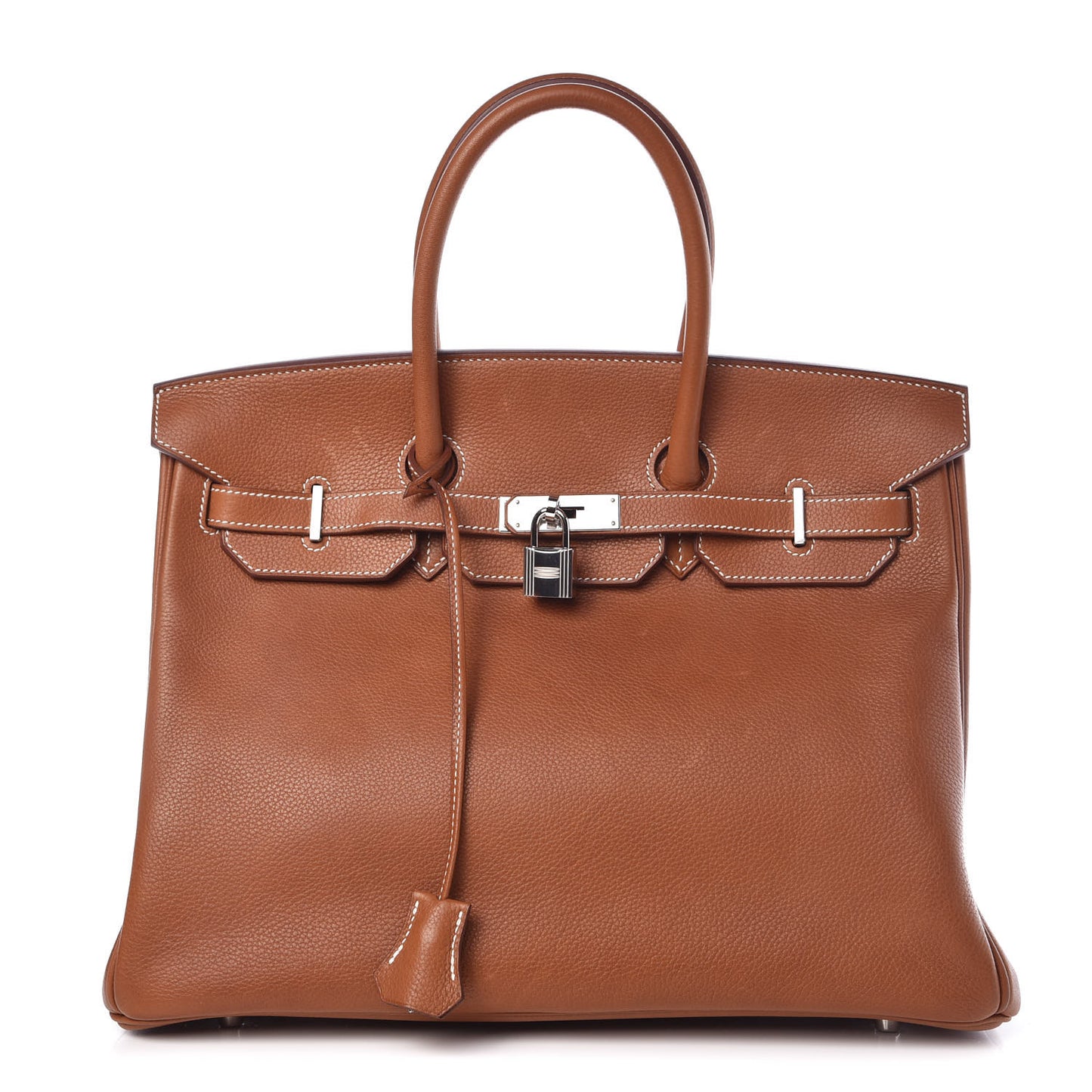 Natural Barenia Faubourg Birkin 35 Fauve