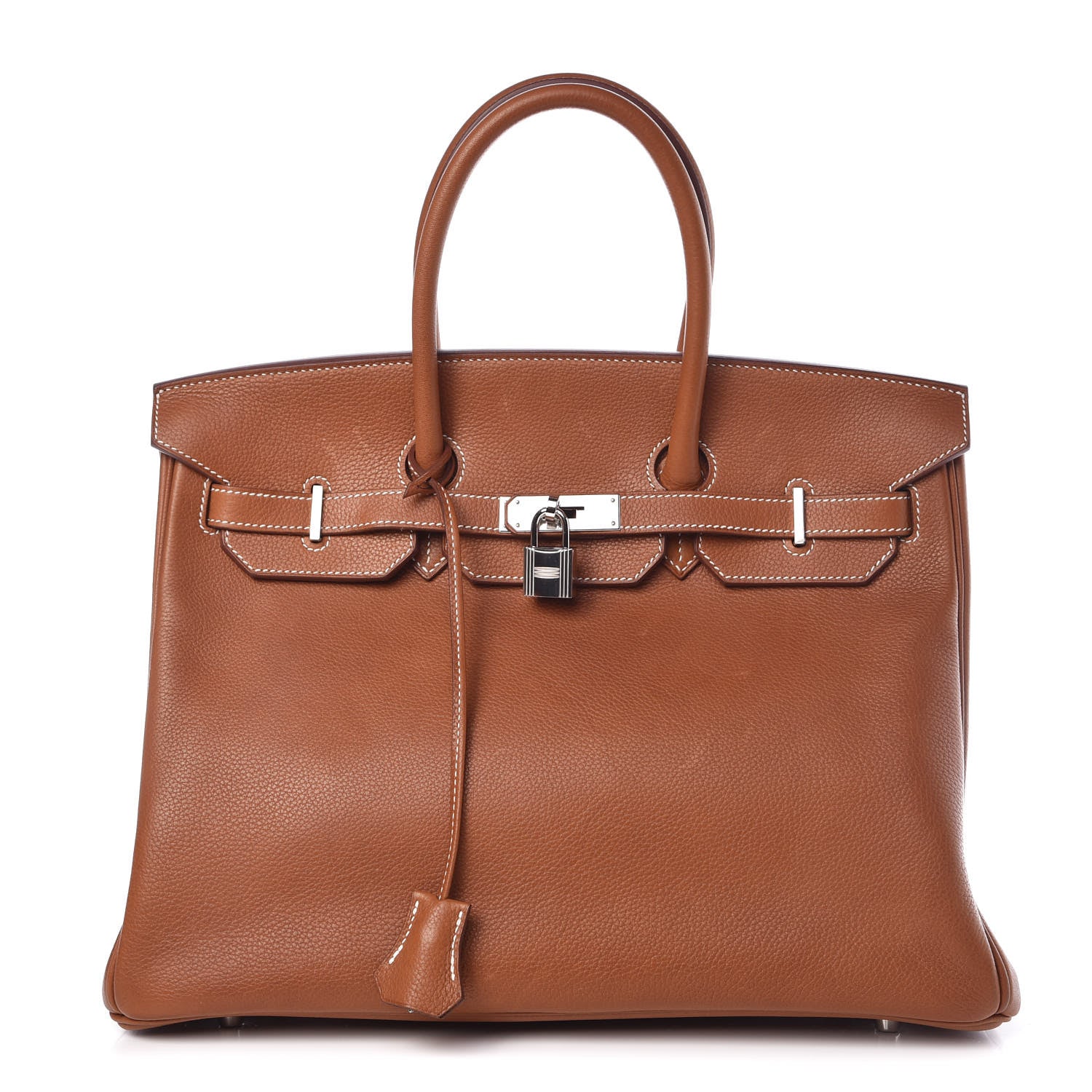 Hermes Natural Barenia Faubourg Birkin 35 Fauve 1 of 38