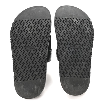 Hermes Calfskin Womens Empire Sandals 36 Black 6 of 9
