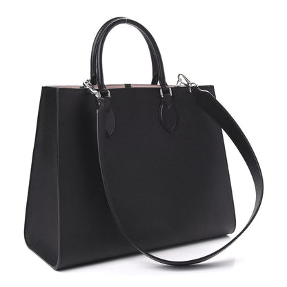 Louis Vuitton Soft Calfskin Lockme Tote MM Black Rose Ballerine 3 of 9