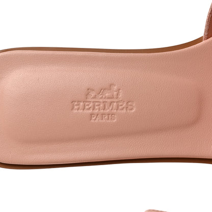 Hermes Epsom Oran Sandals 36 Rose Aube 7 of 9