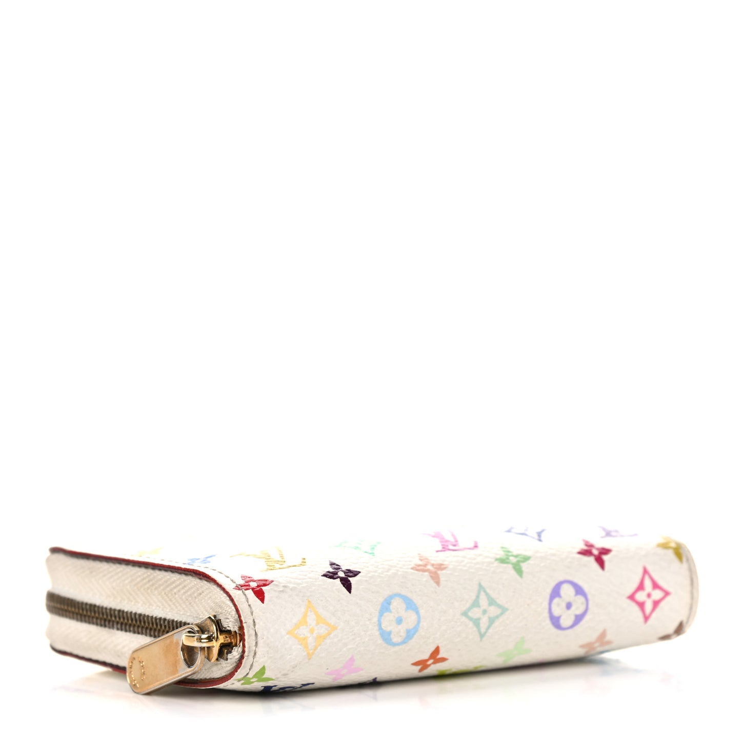 Monogram Multicolor Zippy Coin Purse Wallet White