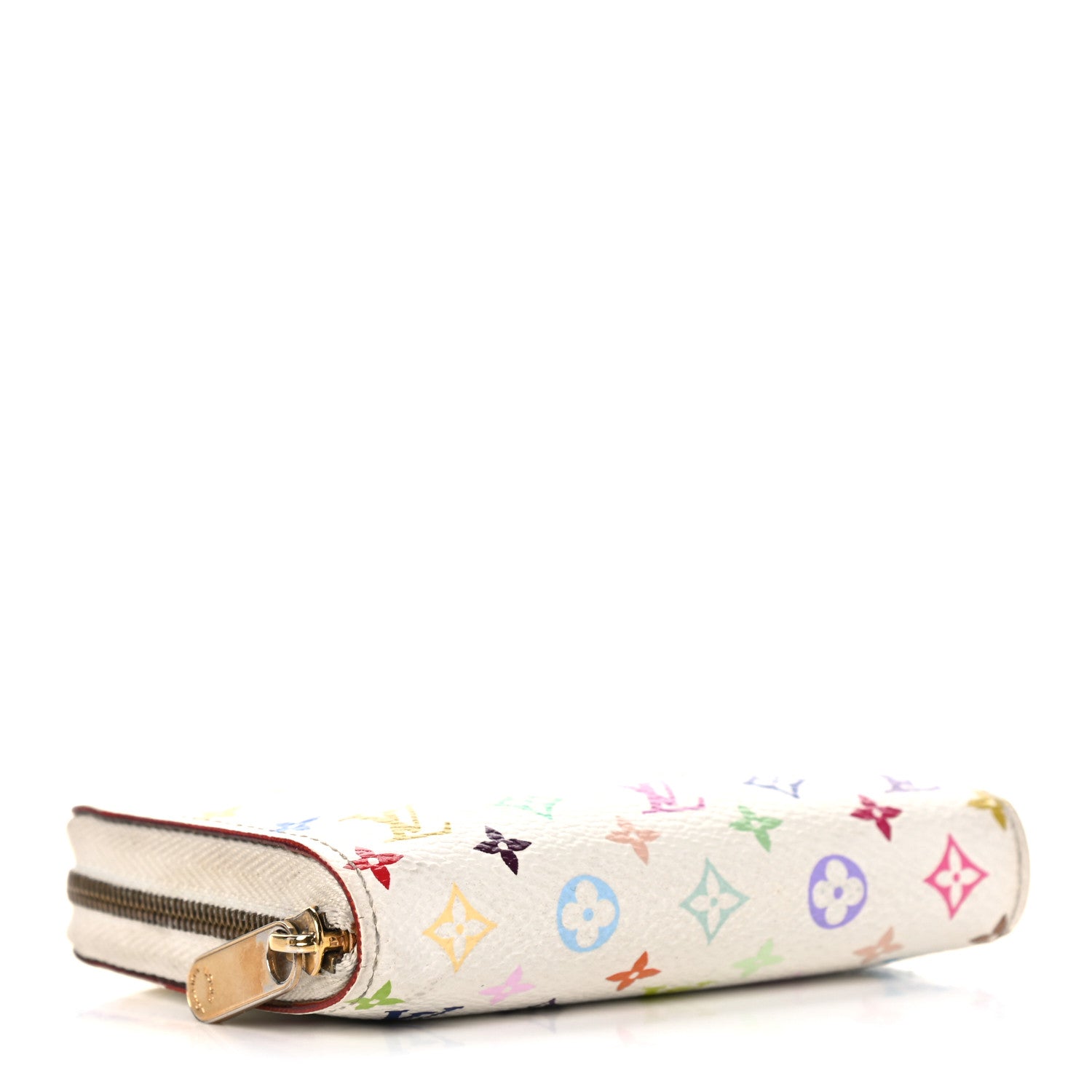 Louis Vuitton Monogram Multicolor Zippy Coin Purse Wallet White 4 of 20