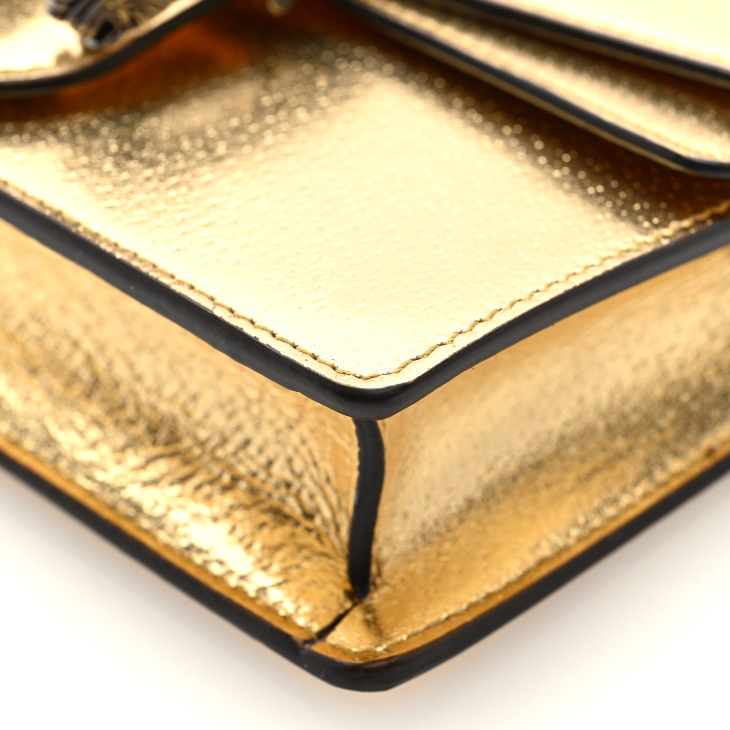 Gucci Metallic Calfskin Super Mini Dionysus Shoulder Bag Gold 9 of 9