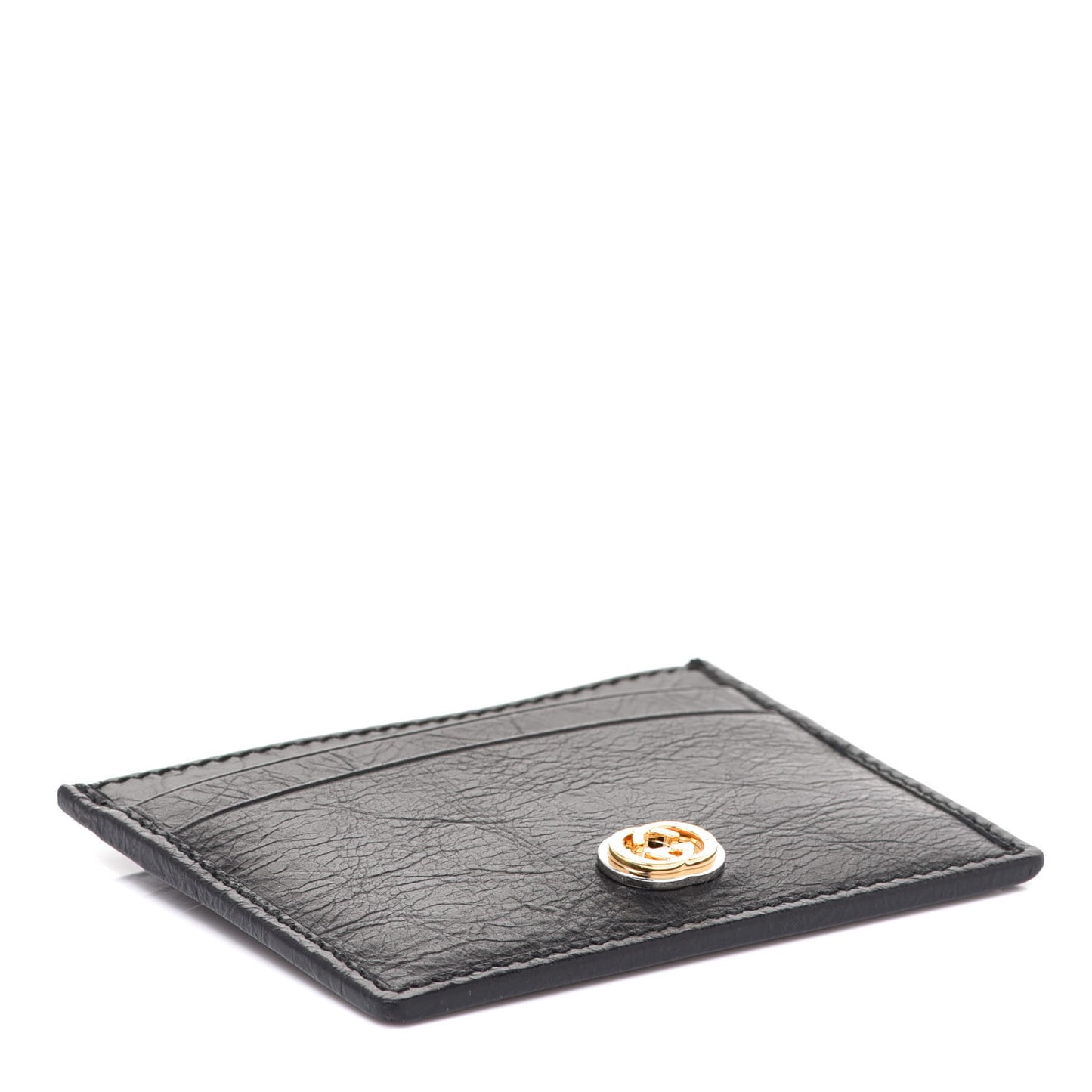 Fluffy Calfskin Morpheus Card Holder Black