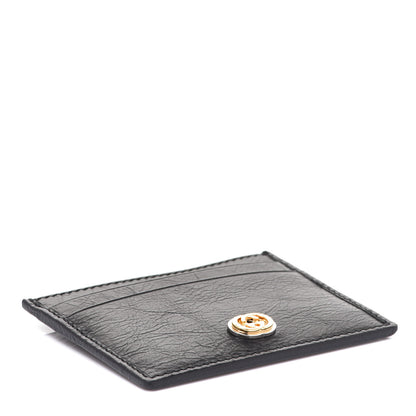 Gucci Fluffy Calfskin Morpheus Card Holder Black 4 of 7