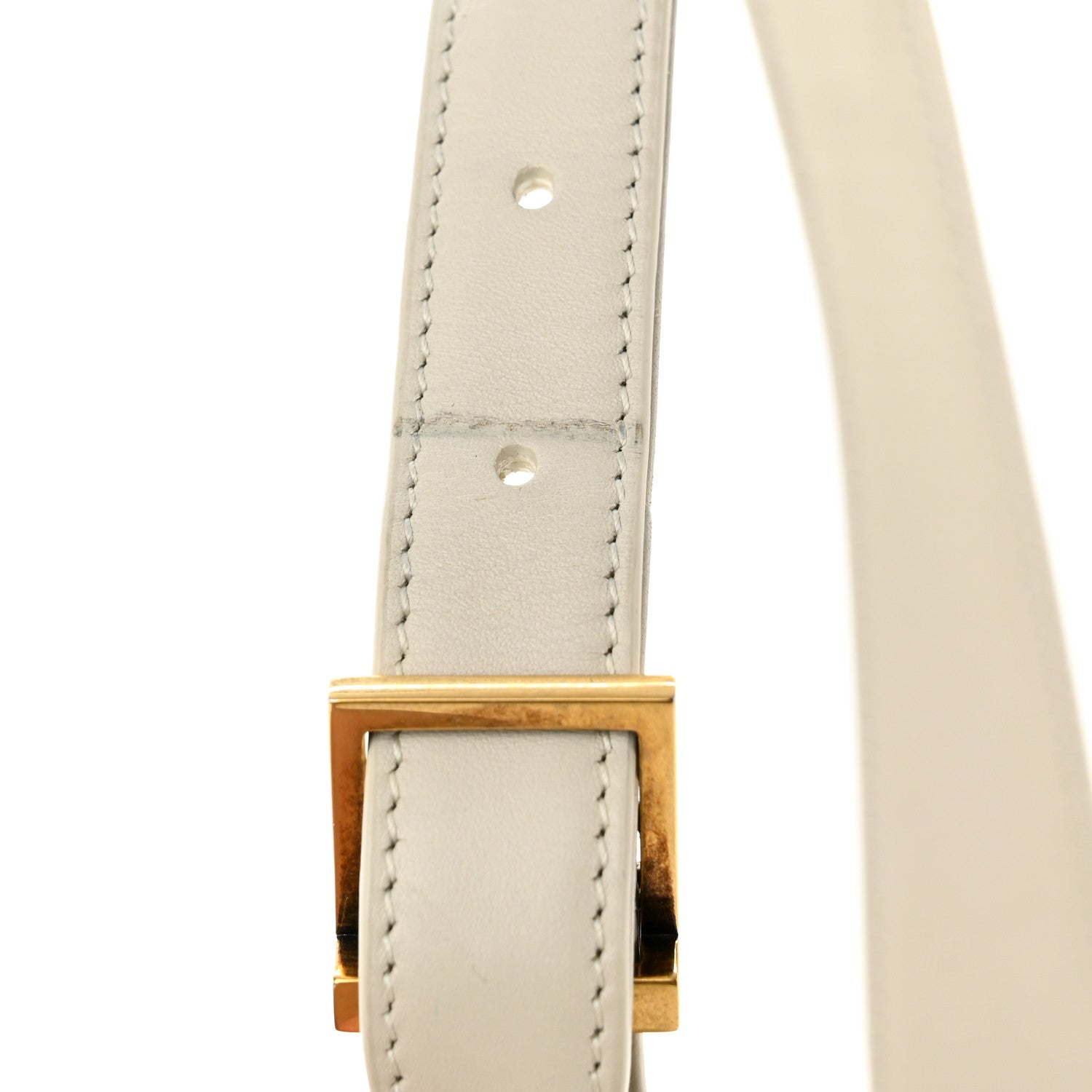 Saint Laurent Smooth Calfskin Le 5 A 7 Hobo Blanc Vintage 12 of 13