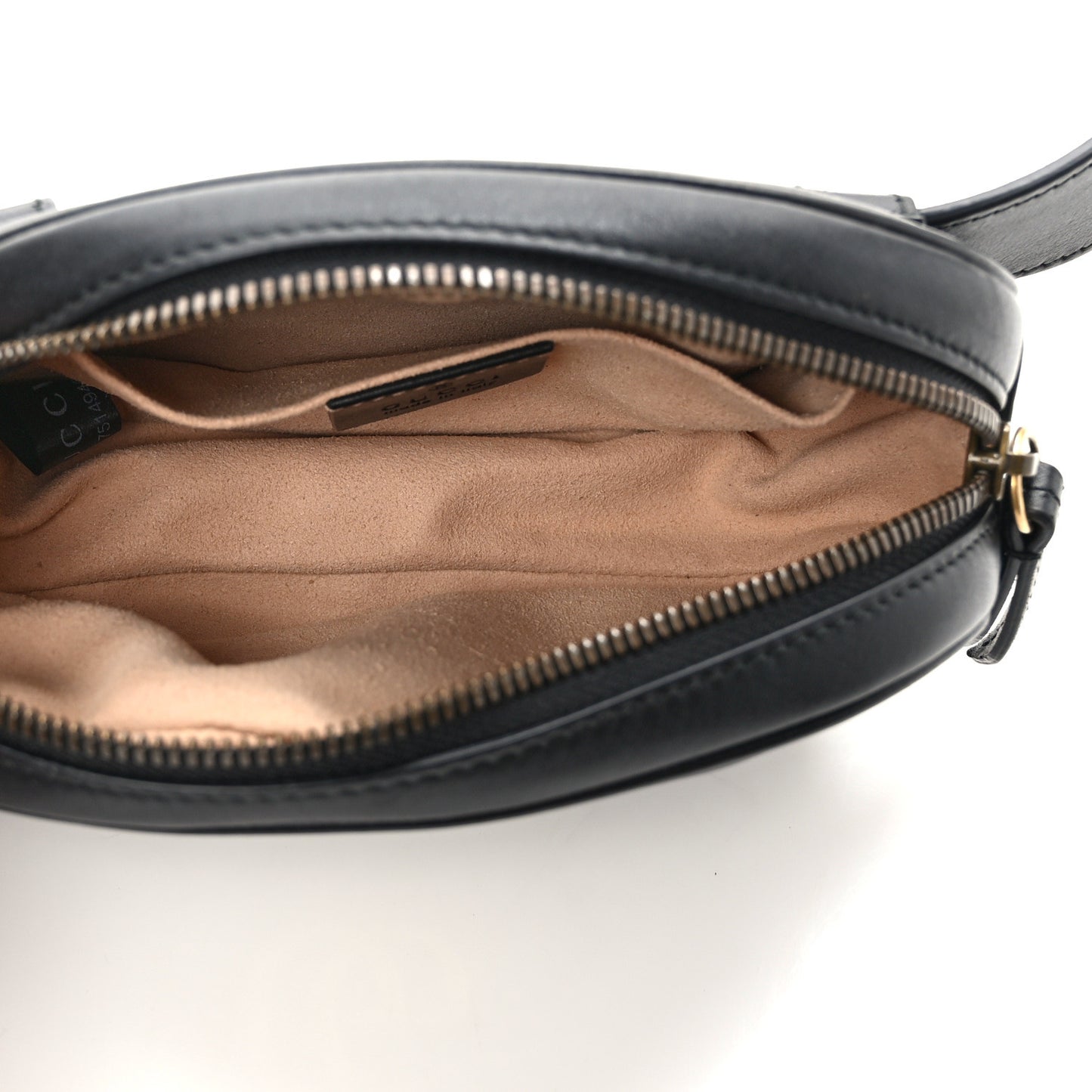 Calfskin Matelasse GG Marmont Belt Bag 75 30 Black