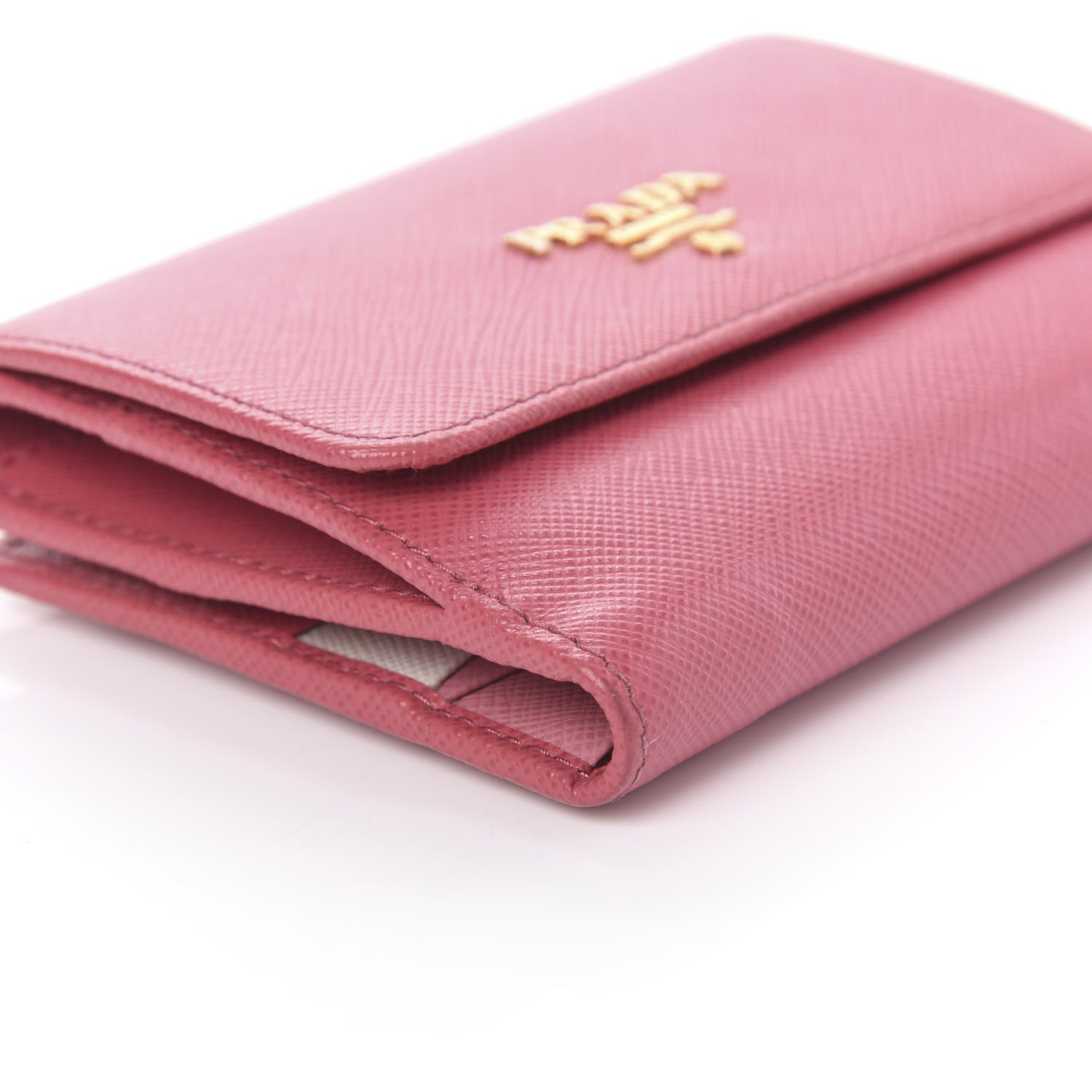 Prada Saffiano Multicolor Compact Wallet Peonia Begonia 6 of 10