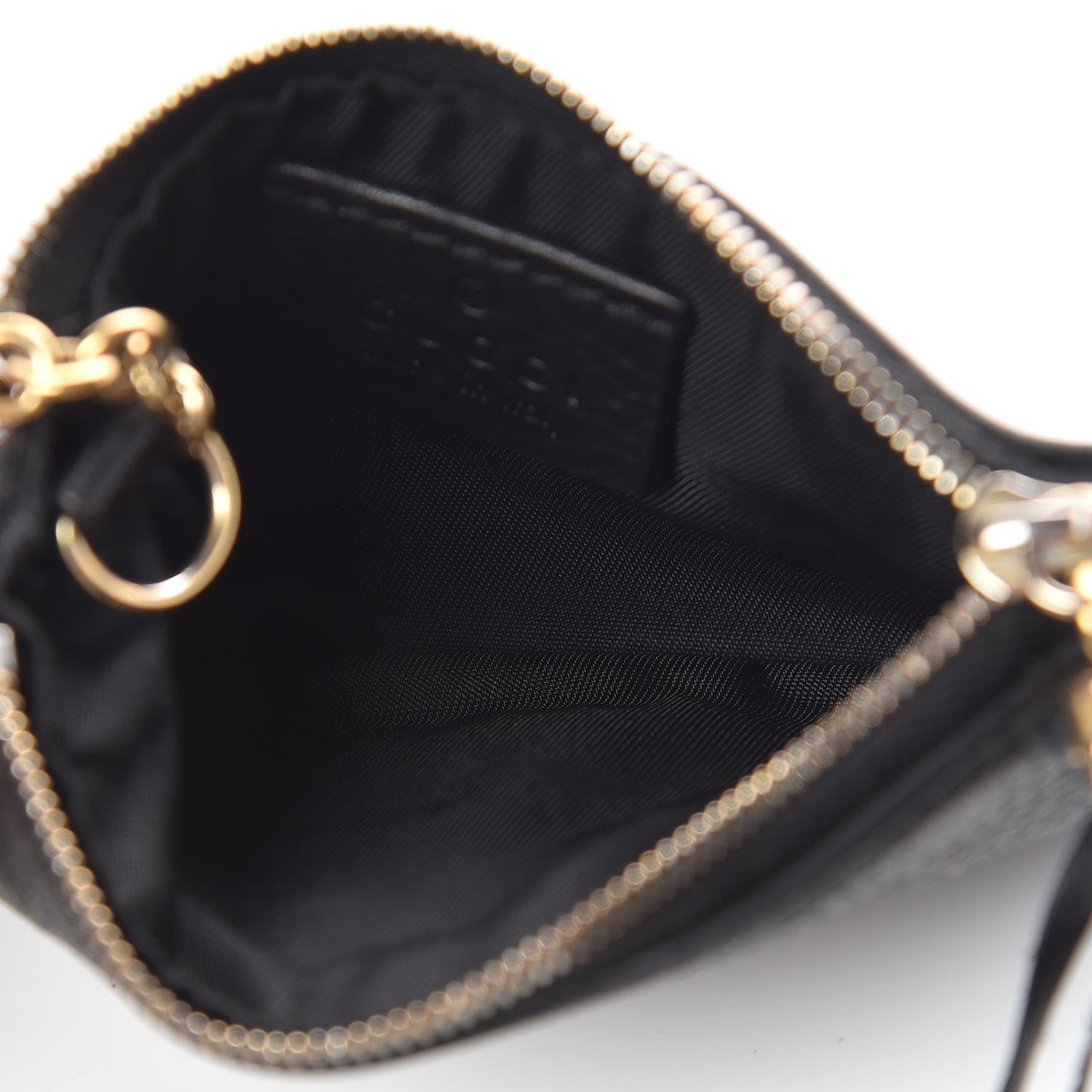 Gucci Pebbled Calfskin Soho Key Case Black 5 of 7