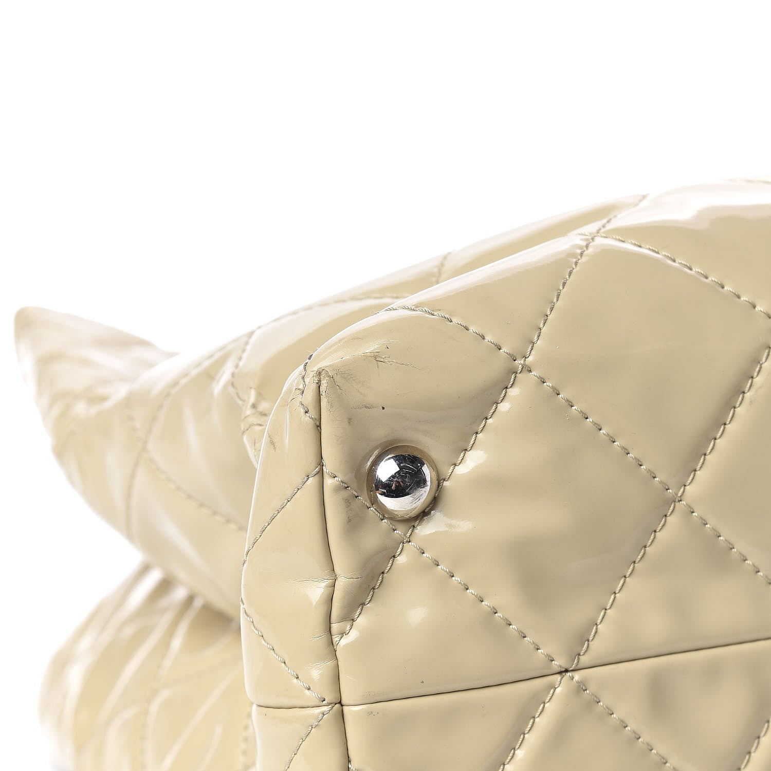 Chanel Vinyl Quilted Large In The Business Tote Beige 15 of 20