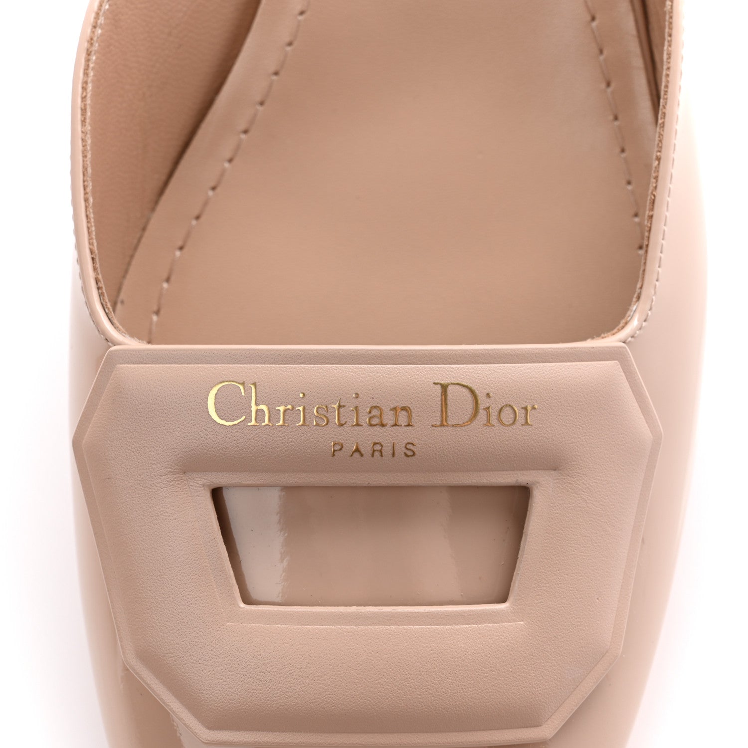 Christian Dior Patent Dior Day Slingback 35mm Pumps 40.5 Nude 7 of 11