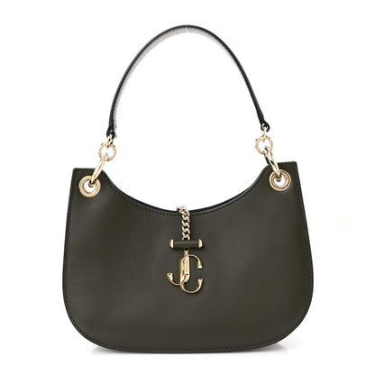 Jimmy Choo Calfskin Varenne Small Hobo Green 1 of 9