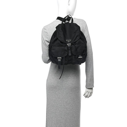 Prada Nylon Vela Medium Backpack Black 2 of 15