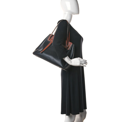 Loewe Boxcalf Lazo Tote Black Tan 2 of 10